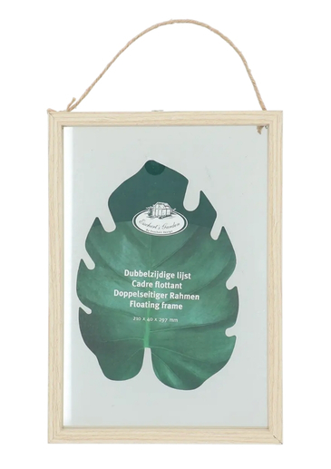 A4 Floating Photo Frame - Natural Wood - Esscheret Design